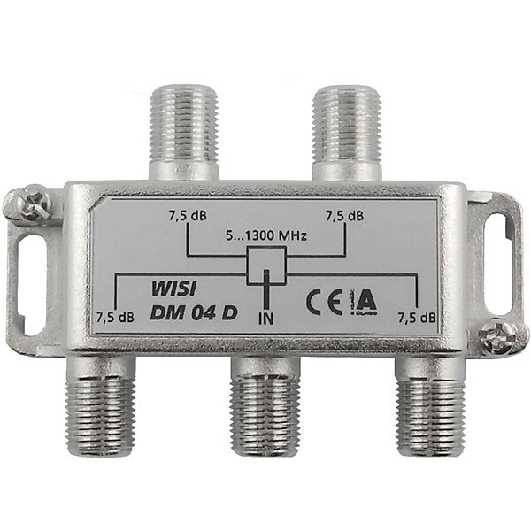WISI Verteiler 4f. 5-1300MHz 7,5dB Cl.A DM 04 D